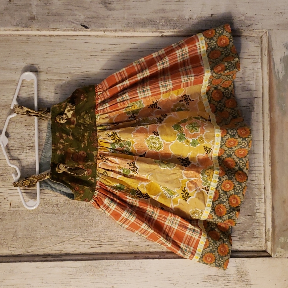 Matilda jane Art fair deer plaid knot dress